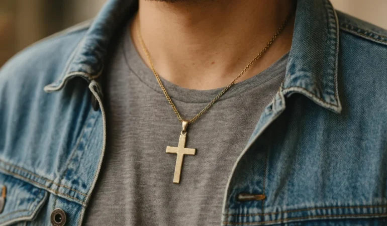 La croix, un bijou d'homme entre héritage familial et affirmation de style